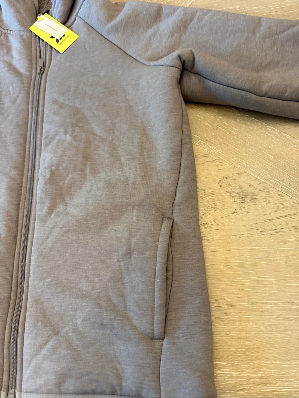 all in motion Kids' Heather Gray Hooded Zip Jacket